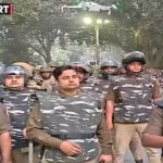 बीएचयू परिसर में पुलिस जांच और सुरक्षा का दृश्य
