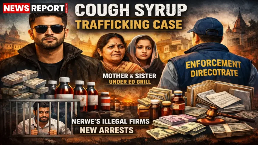 ईडी जांच टीम वाराणसी में कफ सिरप सिंडिकेट के दस्तावेजों की छानबीन करते हुए