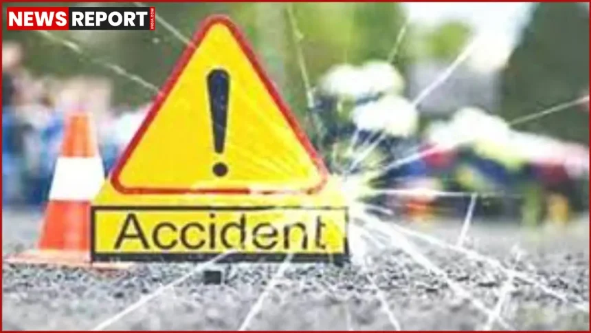 गोरखपुर बेलीपार में तेज रफ्तार कार की टक्कर से साइकिल सवार बुजुर्ग घायल, कार रेलिंग से टकराई