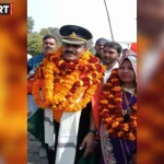 वाराणसी के सकलपुर में ऑनरेरी लेफ्टिनेंट हौसिला प्रसाद यादव का 30 साल की सेवा के बाद भव्य स्वागत