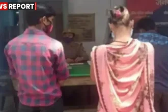 महाराजगंज परतावल पुलिस चौकी में पारिवारिक विवाद की शिकायत दर्ज करते पीड़ित का प्रतीकात्मक दृश्य