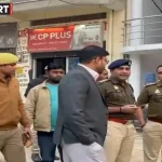 गाजीपुर में ऑपरेशन रक्षा के तहत स्पा सेंटरों पर छापेमारी करती प्रशासन-पुलिस टीम