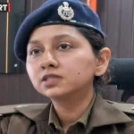वाराणसी में गणतंत्र दिवस पर ऑल वुमेन पुलिस परेड में मार्च करती महिला पुलिसकर्मी