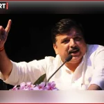 सुल्तानपुर में मीडिया से बातचीत करते आप सांसद संजय सिंह, शंकराचार्य अपमान और मंदिर तोड़ने पर बयान