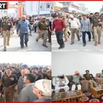 संत रविदास जयंती पर वाराणसी में पुलिस द्वारा सुरक्षा निरीक्षण