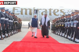 दिल्ली एयरपोर्ट पर पीएम मोदी ने यूएई राष्ट्रपति शेख मोहम्मद बिन जायद का स्वागत किया