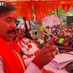 वाराणसी में महाराजा सुहेलदेव जयंती समारोह के दौरान सभा स्थल पर हंगामा और धरना