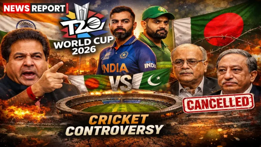 टी20 विश्व कप 2026 विवाद: ICC, भारत-श्रीलंका मेजबानी, बांग्लादेश बाहर और पाकिस्तान संकट