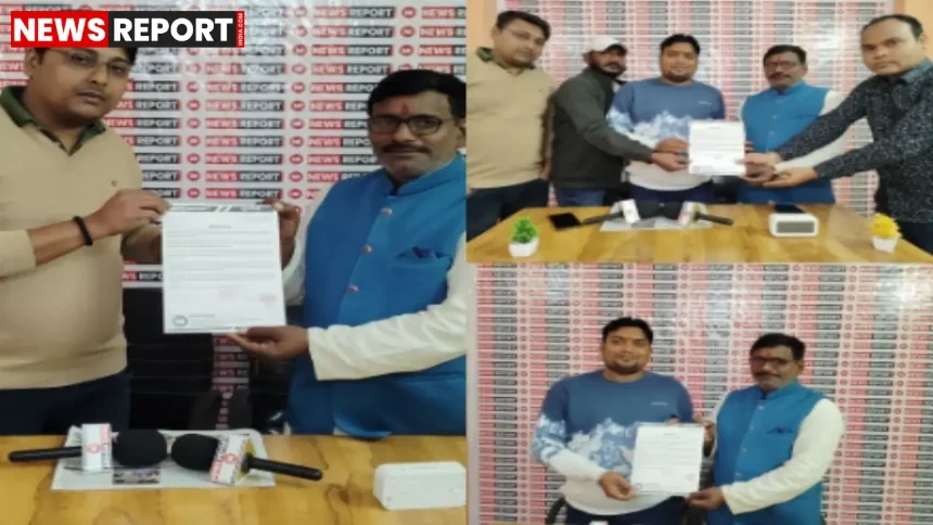 वाराणसी में न्यूज रिपोर्ट के जिला ब्यूरो चीफ बने तपेश्वर प्रसाद