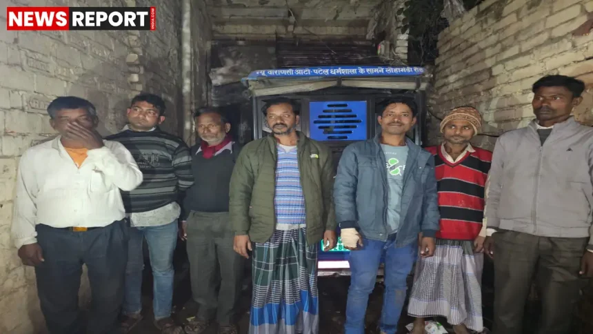 वाराणसी में सिटी स्टेशन के सामने ऑनलाइन लॉटरी जुए पर छापेमारी, 7 गिरफ्तार