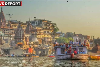 वाराणसी में पश्चिमी विक्षोभ के कारण घने बादल और ठंडी हवाओं के बीच बूंदाबांदी