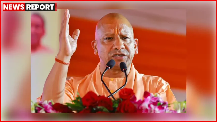 सीएम योगी आदित्यनाथ गोरखपुर में बरगदवा रेल ओवरब्रिज और खजांची फ्लाईओवर का लोकार्पण करते हुए