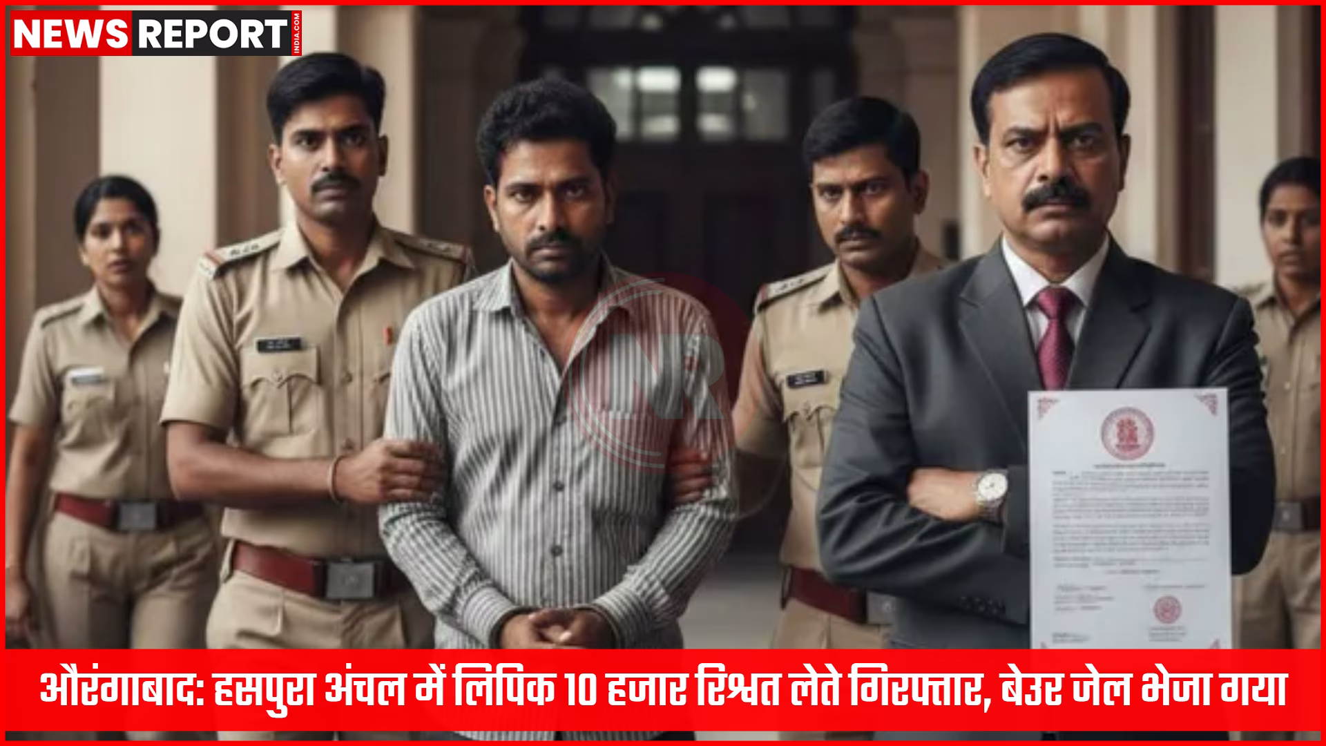 औरंगाबाद के हसपुरा अंचल कार्यालय में रिश्वत लेते गिरफ्तार लिपिक