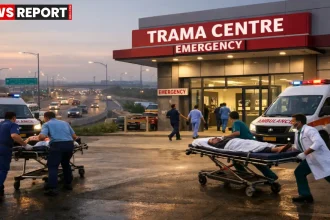 हरहुआ में प्रस्तावित हाईटेक ट्रामा सेंटर का स्थल