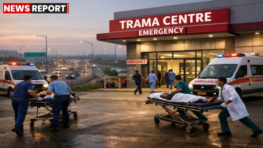 हरहुआ में प्रस्तावित हाईटेक ट्रामा सेंटर का स्थल