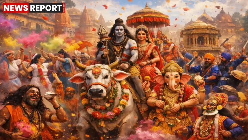 काशी में शिव बरात की रंगीन और सांस्कृतिक झांकी