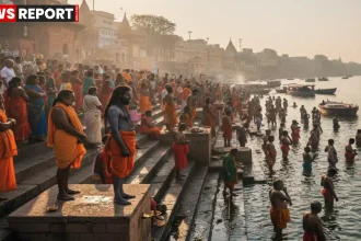 माघ पूर्णिमा पर काशी घाटों पर श्रद्धालुओं की भारी भीड़ और गंगा स्नान