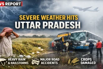 उत्तर प्रदेश में बारिश, ओलावृष्टि और कोहरा