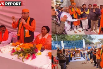 वाराणसी विकास कार्य भूमिपूजन समारोह में विधायक सौरभ श्रीवास्तव