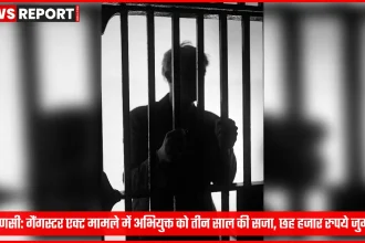 वाराणसी अदालत में गैंगस्टर एक्ट मामले में दोषी को सजा सुनाते हुए न्यायाधीश