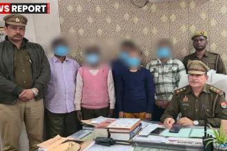 चौकाघाट वाराणसी में अवैध मीट मछली दुकानों पर पुलिस कार्रवाई
