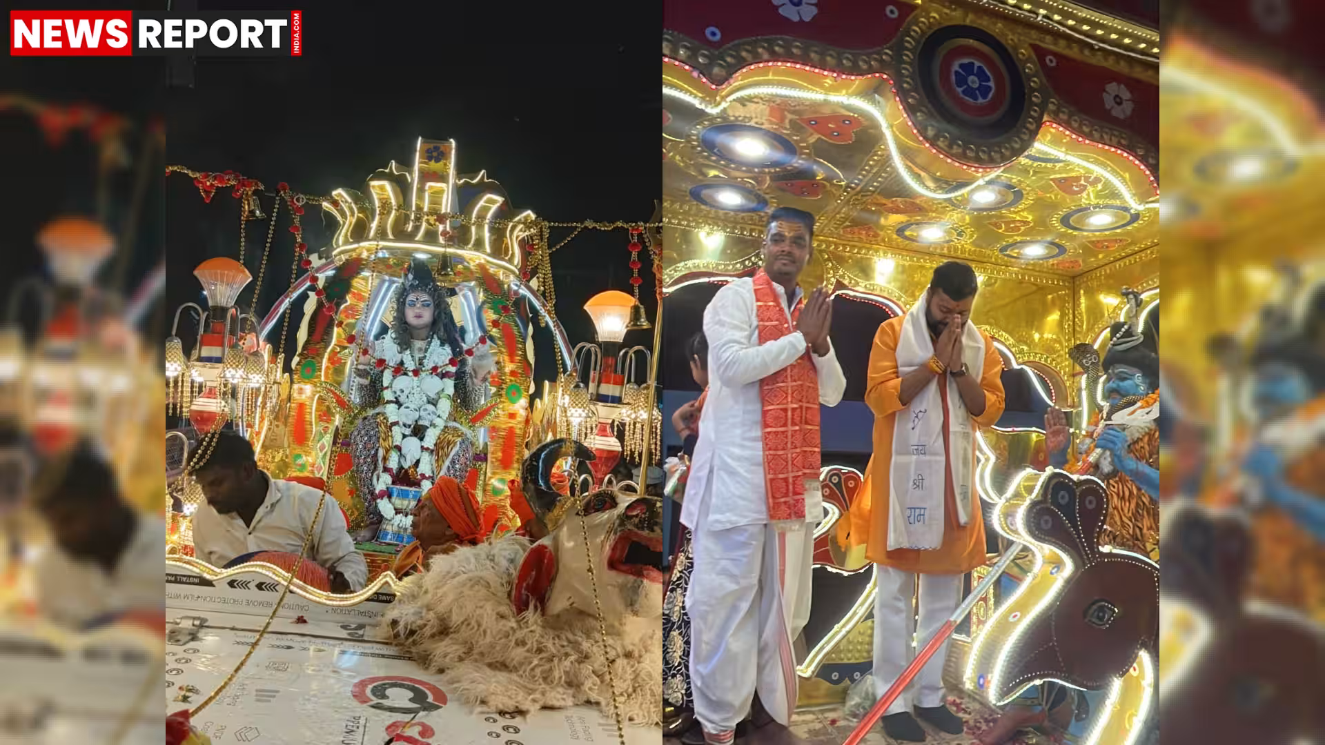 वाराणसी के रामनगर में महाशिवरात्रि शिव बारात में उमड़ा श्रद्धालुओं का जनसैलाब