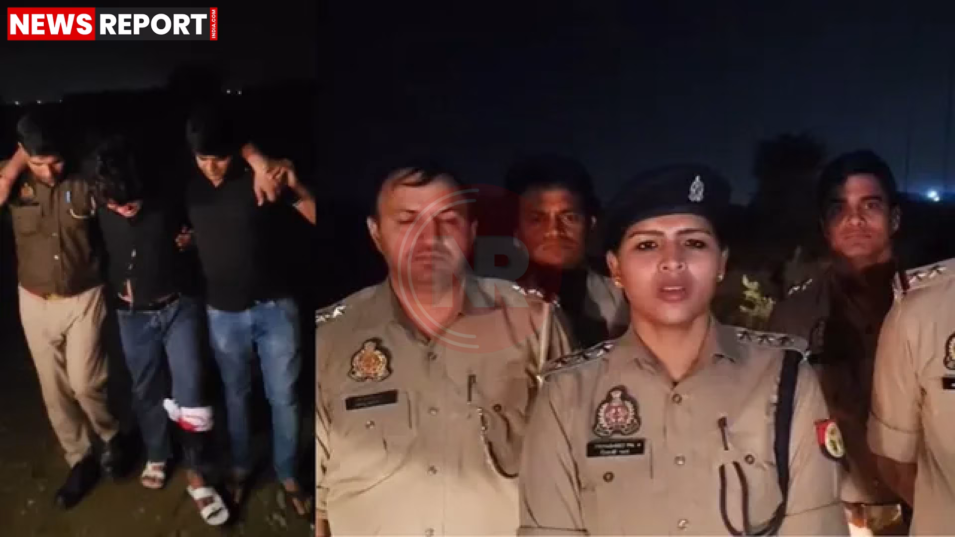 पुलिस मुठभेड़ के बाद गिरफ्तार आरोपी