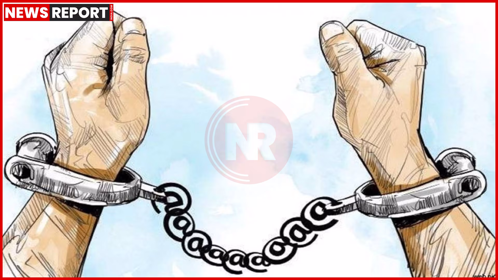 काशी विश्वनाथ मंदिर परिसर में पुलिस द्वारा आरोपी को पकड़ते हुए