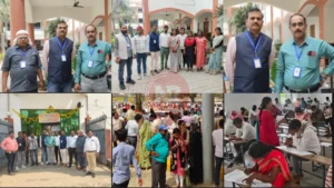 बसमत्ती देवी महिला कॉलेज में शांतिपूर्ण ढंग से संपन्न हुई लोन अधिकारी परीक्षा