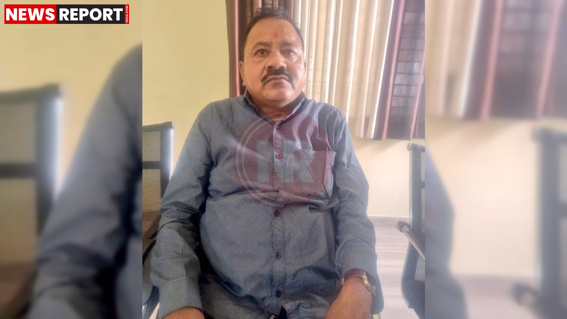 स्वार में रिश्वत लेते हुए गिरफ्तार दरोगा की तस्वीर