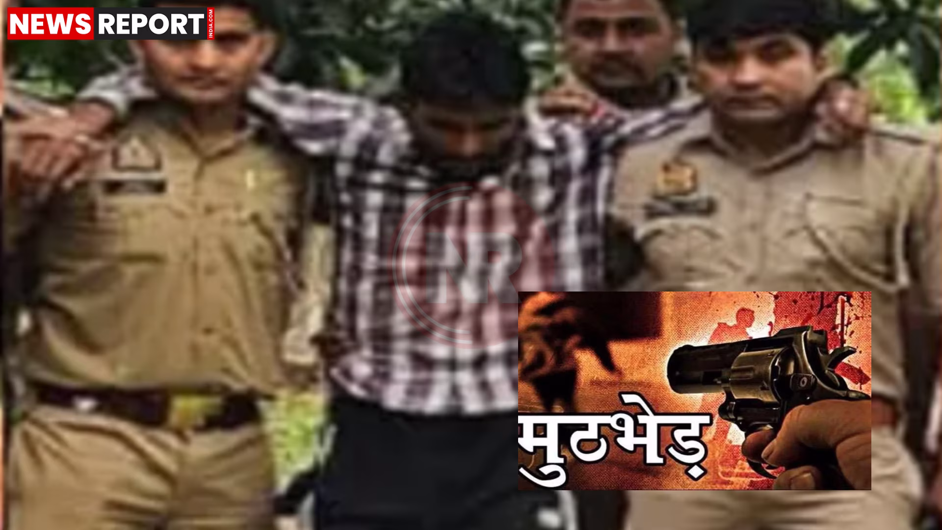 सहारनपुर पुलिस मुठभेड़ में घायल बदमाश गिरफ्तार