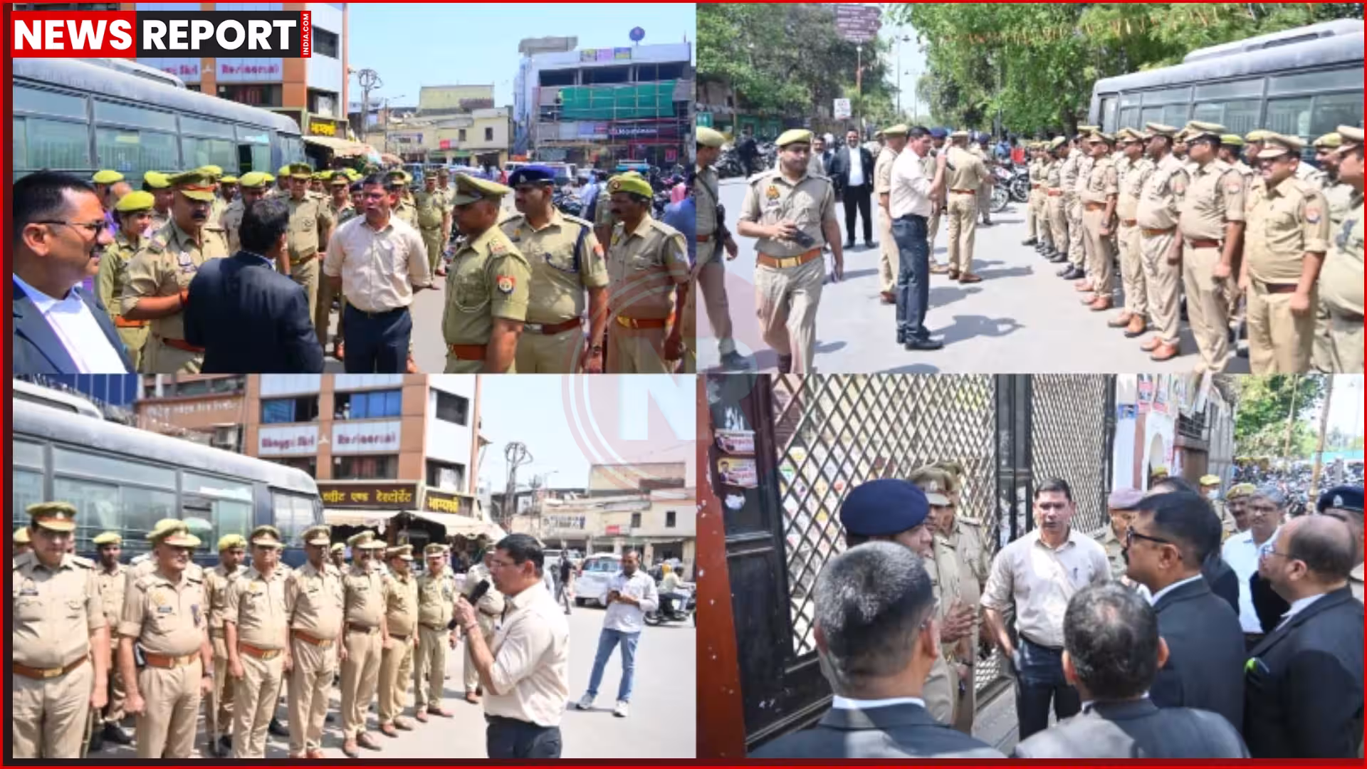 वाराणसी न्यायालय परिसर में पुलिस द्वारा सुरक्षा जांच