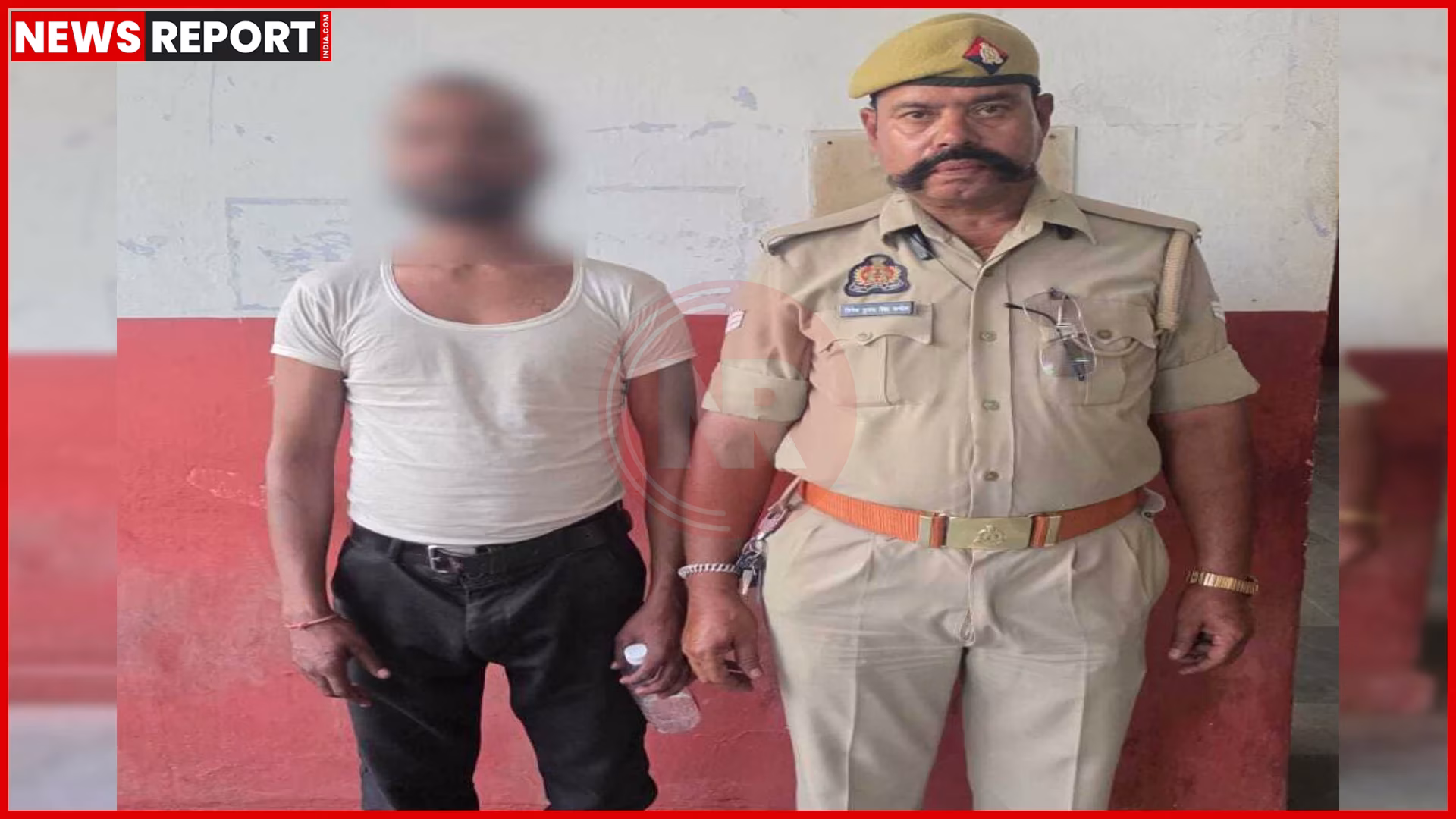 भेलूपुर थाना पुलिस द्वारा जिला बदर आदेश का उल्लंघन करने वाले आरोपी की गिरफ्तारी का सांकेतिक दृश्य