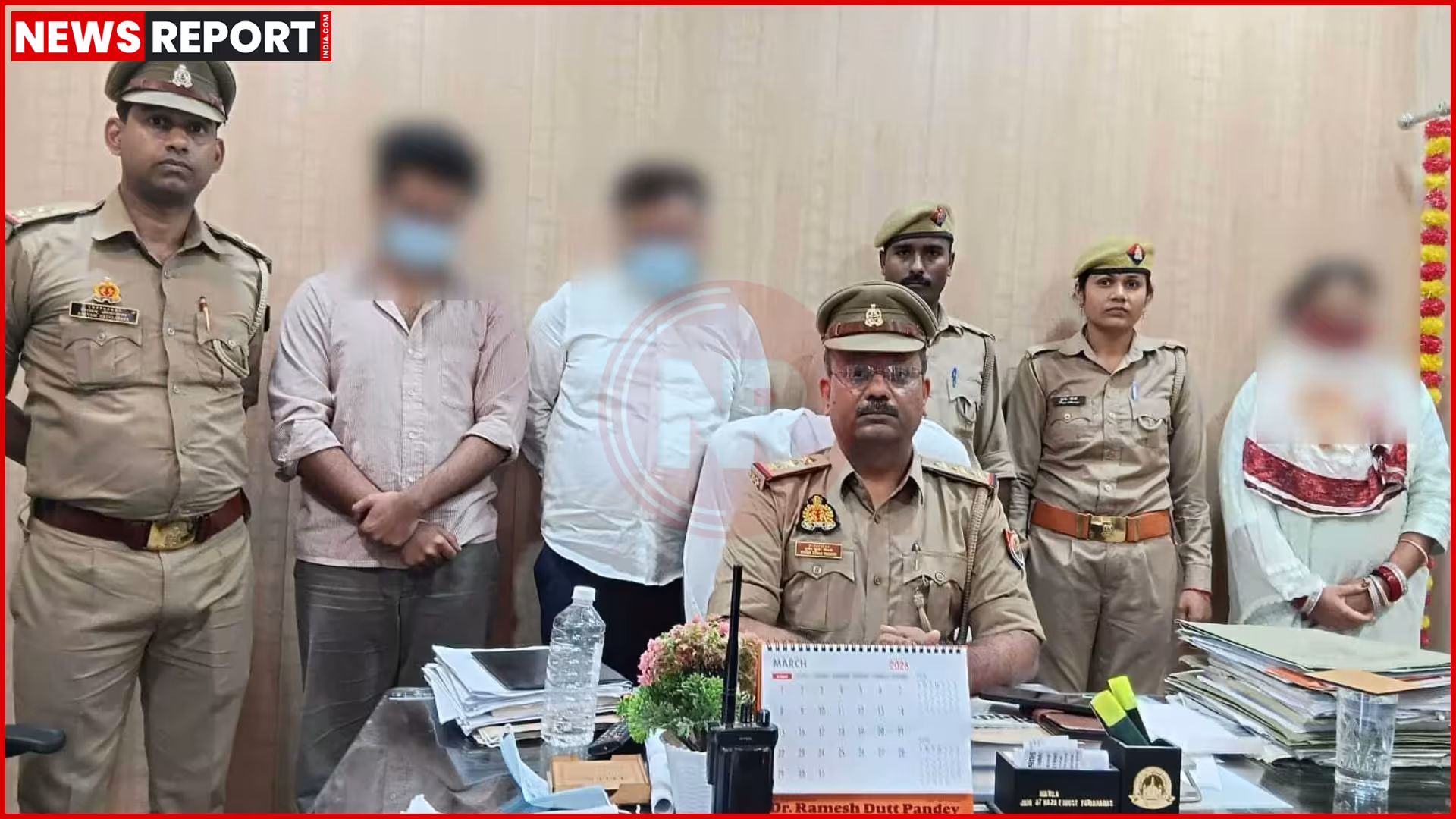 वाराणसी पुलिस द्वारा गिरफ्तार फर्जी एंटी करप्शन अधिकारी गिरोह