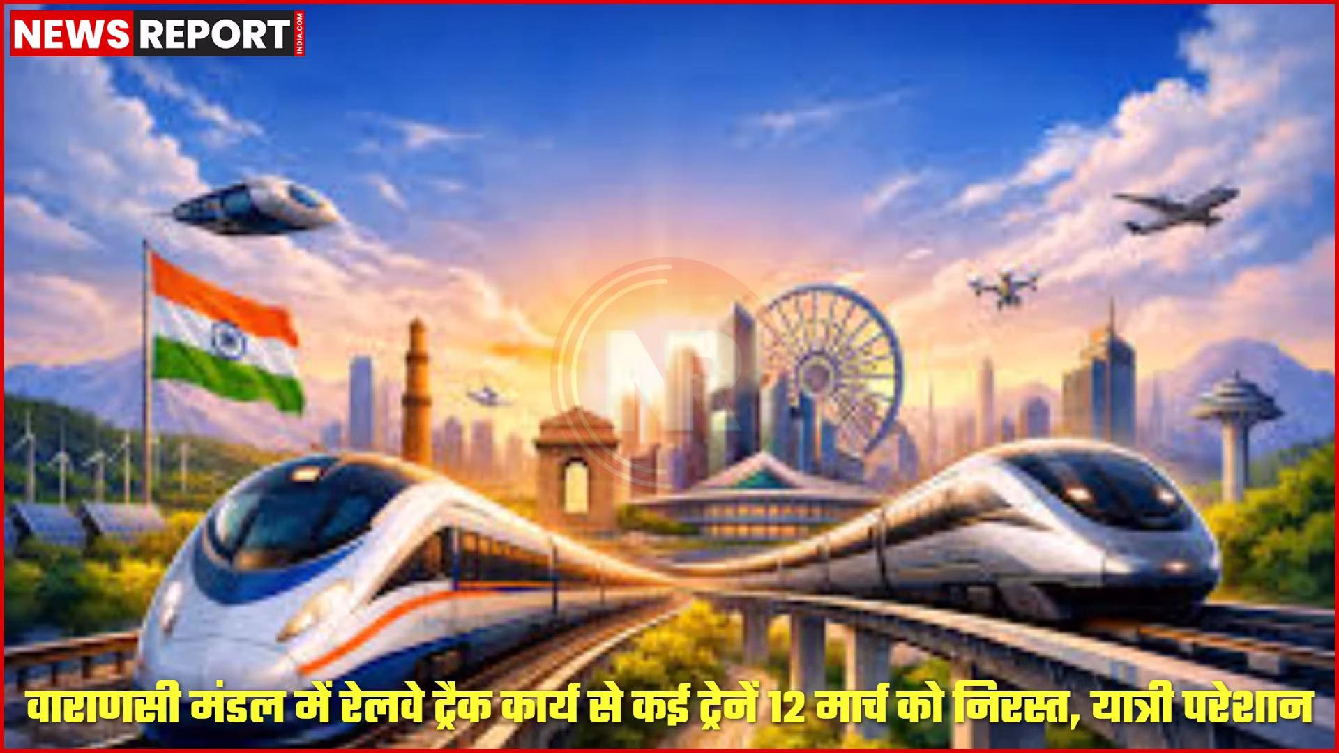 वाराणसी मंडल में रेलवे ट्रैक कार्य के दौरान रुकी हुई ट्रेनें