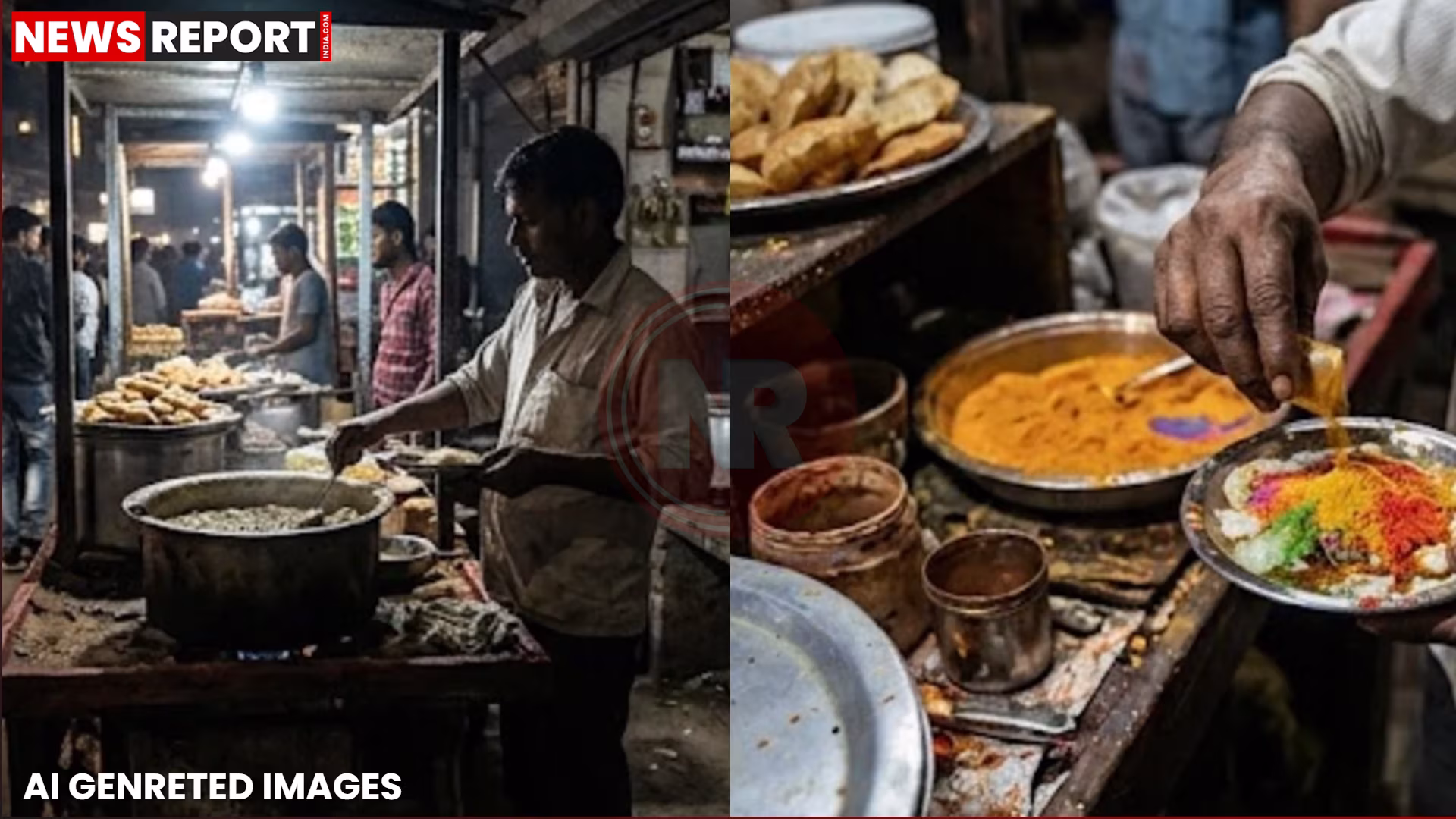 बनारस बाजार में खाने की दुकान और स्वास्थ्य जोखिम चेतावनी