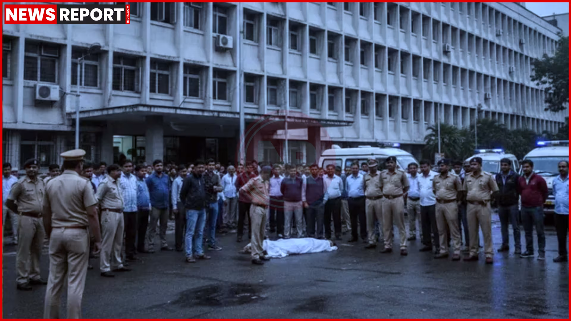 दिल्ली एमसीडी कार्यालय की इमारत जहाँ एएसआई ने आत्महत्या की।