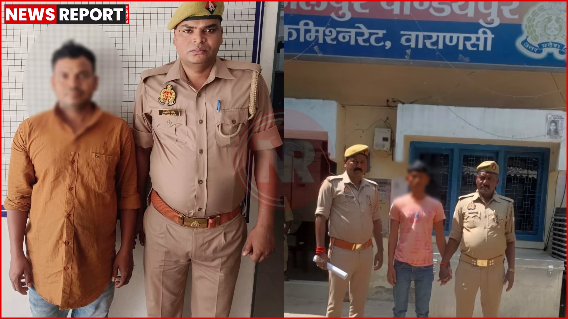 वाराणसी पुलिस द्वारा वारंटी गिरफ्तारी का प्रतीकात्मक चित्र