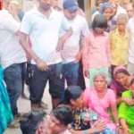 वाराणसी के अयोध्यापुर गांव में वरुणा नदी का दृश्य जहां किशोर की डूबने से मौत हुई