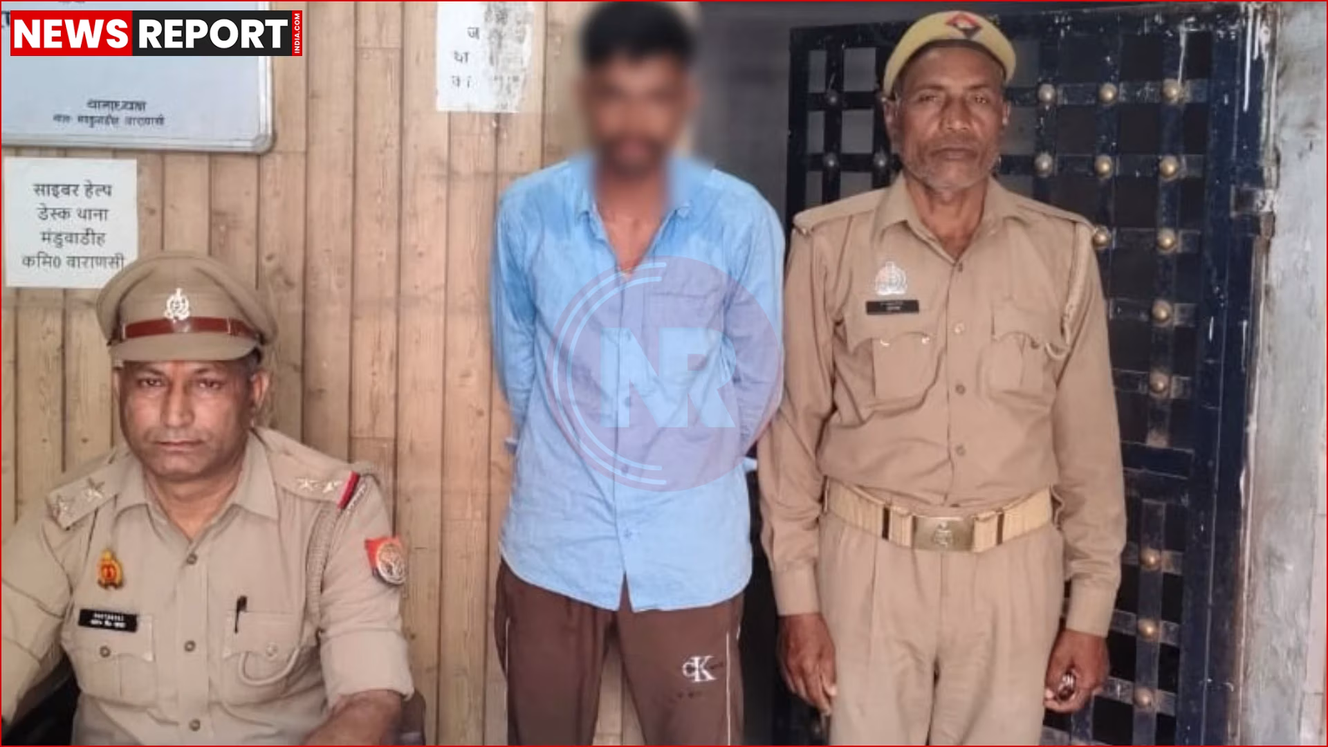 मंडुवाडीह पुलिस अपहरणकर्ता के साथ बच्चों को बचाते हुए