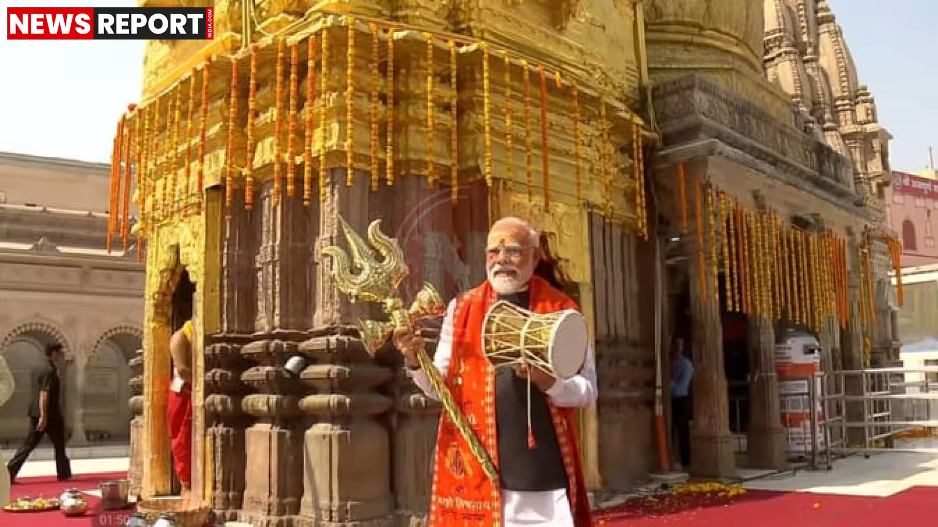 प्रधानमंत्री नरेंद्र मोदी का काशी में रोड शो और विश्वनाथ धाम में पूजन