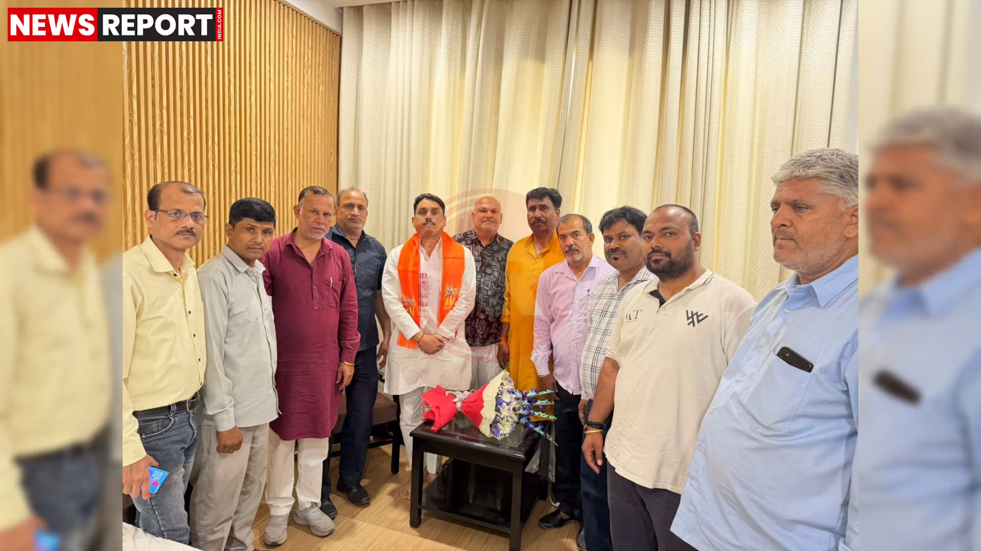 सत्येंद्र बारी बीनू जी श्रमिक प्रतिनिधियों से गंभीर चर्चा करते हुए