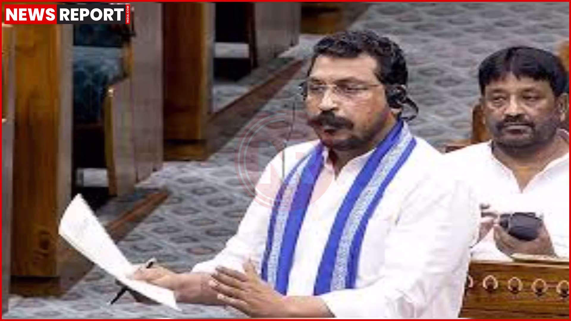 संसद में स्मार्ट मीटर पर चर्चा करते सांसद चंद्रशेखर