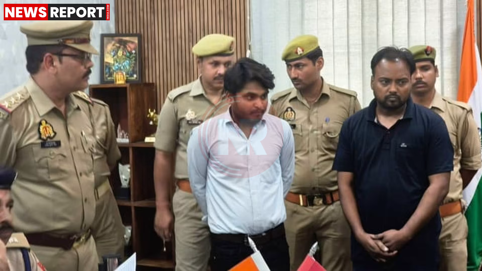 पुलिस द्वारा गिरफ्तार किए गए दो आरोपी और जब्त किए गए साक्ष्य