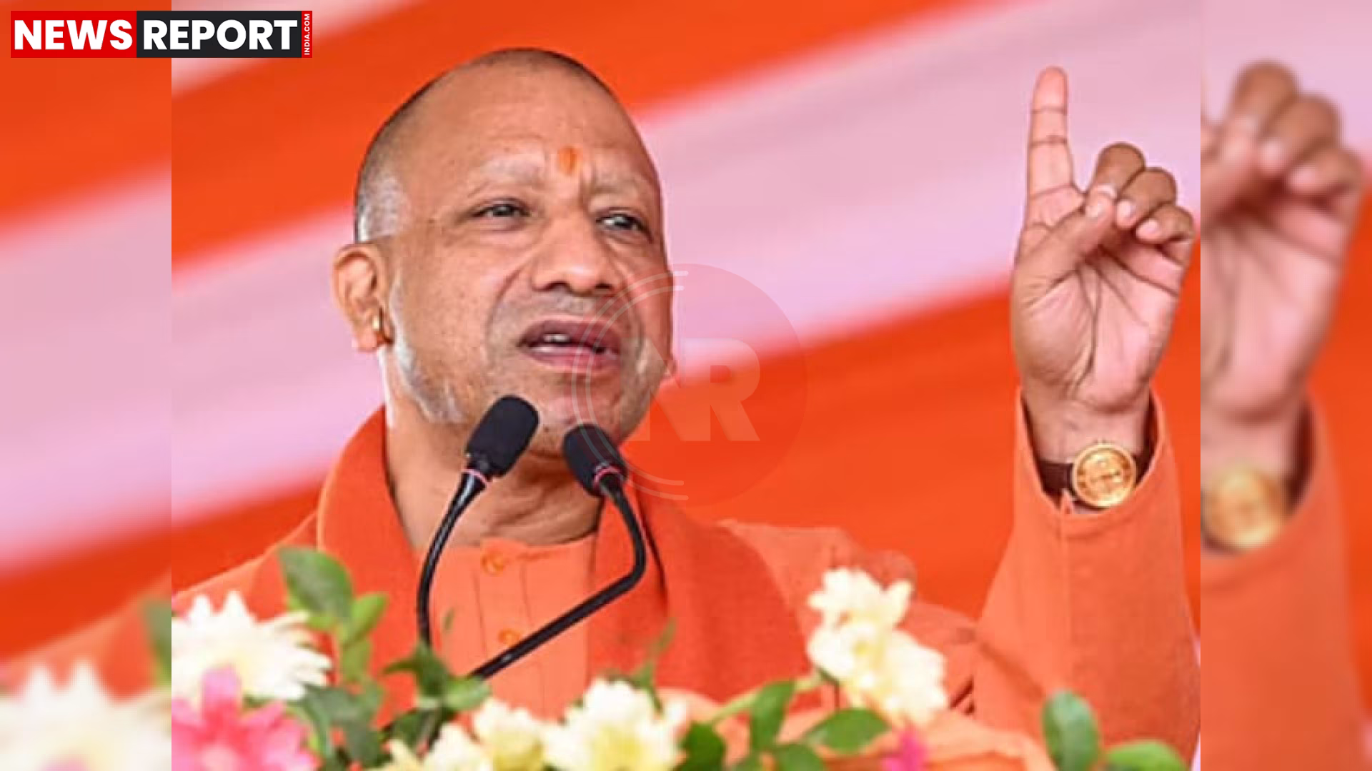 वाराणसी में मुख्यमंत्री योगी आदित्यनाथ के सुरक्षा काफिले और बदले हुए ट्रैफिक को दर्शाती तस्वीर