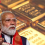 प्रधानमंत्री नरेंद्र मोदी जनसभा को संबोधित करते हुए, बचत और आर्थिक सत्याग्रह का संदेश देते हुए।