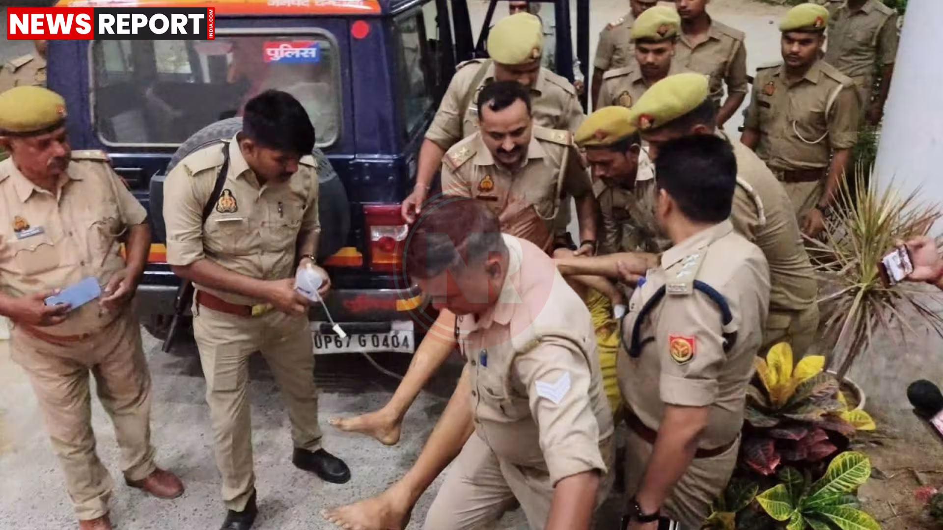 चंदौली में पुलिस मुठभेड़ में मारे गए साइको किलर गुरप्रीत सिंह का शव