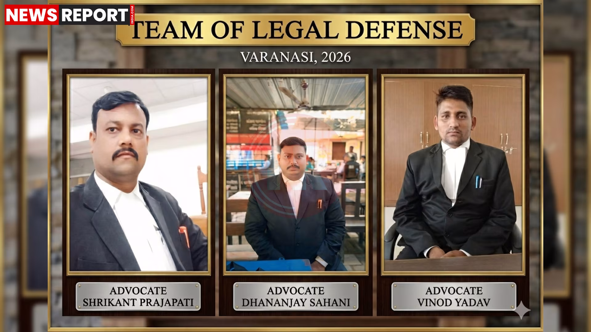 वाराणसी अदालत में एक व्यक्ति को जमानत मिलने के बाद राहत की मुद्रा में दिखाया गया।