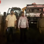 राजातालाब में अवैध खनन पर एसडीएम की कार्रवाई में सीज की गई जेसीबी और अन्य वाहन