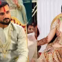 आकाश दीप और अक्षिता राज शादी के जोड़े में, साथ खड़े हुए